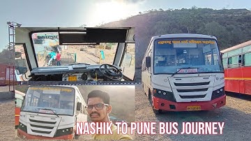 Nashik To Pune Bus Journey In MSRTC Lal Pari Nashik Mahableshwar