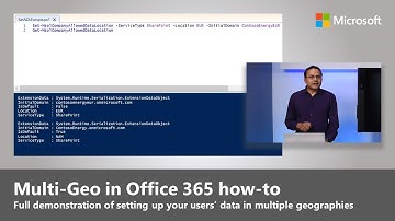 Introducing Multi-Geo capabilities in Office 365 and how to configure them