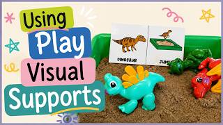 Dinosaur Kinetic Sand Bin For Autistic Preschoolers