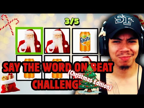 Say The Word On Beat VIRAL Challenge (Christmas Version) Ft. Padooskie!