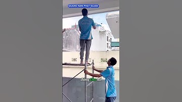 An Toàn Lao Động Lắp Vách Kính Cường Lực Ngoài Trời | 0977268520 #cuakinh  #quangnamphatglass #short