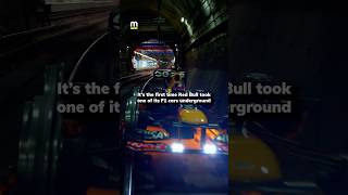Red Bull put on F1 car on train tracks
