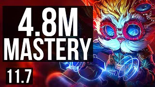 HEIMERDINGER vs MORDEKAISER (TOP) | 6/0/11, 4.8M mastery, Rank 5 Heimer | NA Challenger | v11.7