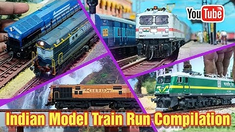Indian Railways HO Scale Model Train Run Compilation | Indian Model Train Set | train video