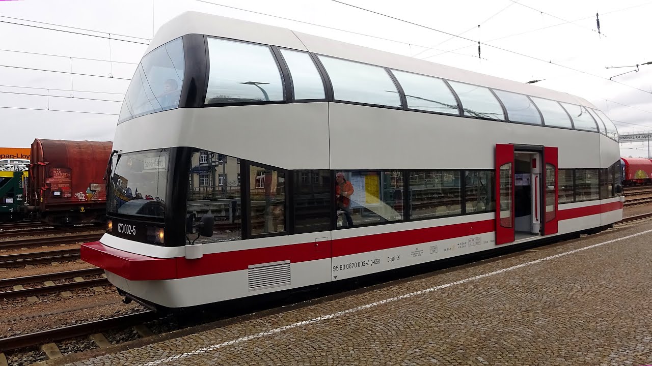 Mit Alma 670 002-5 von Chemnitz nach Gera mit Straßenbahnrundfahrt 2020-02-29