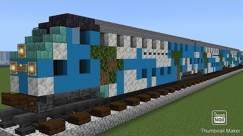 Minecraft 1:1 Scale TriRail Hyundai Rotem Coach and Cab car Tutorial