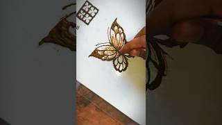 cute butterfly tattoo। mehndi design। #mehndidesign #shortsfeed #arabicmehndi #ytshorts #heenamehndi