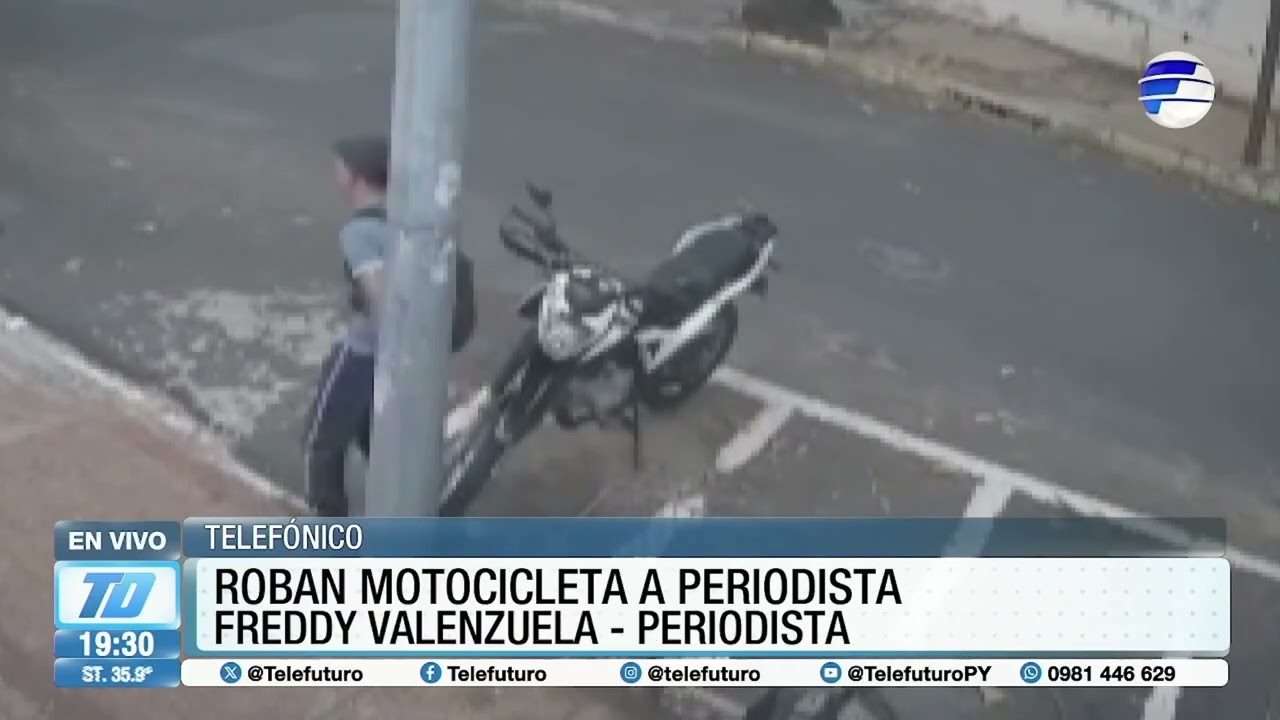 Robaron la motocicleta del periodista Freddy Valenzuela
