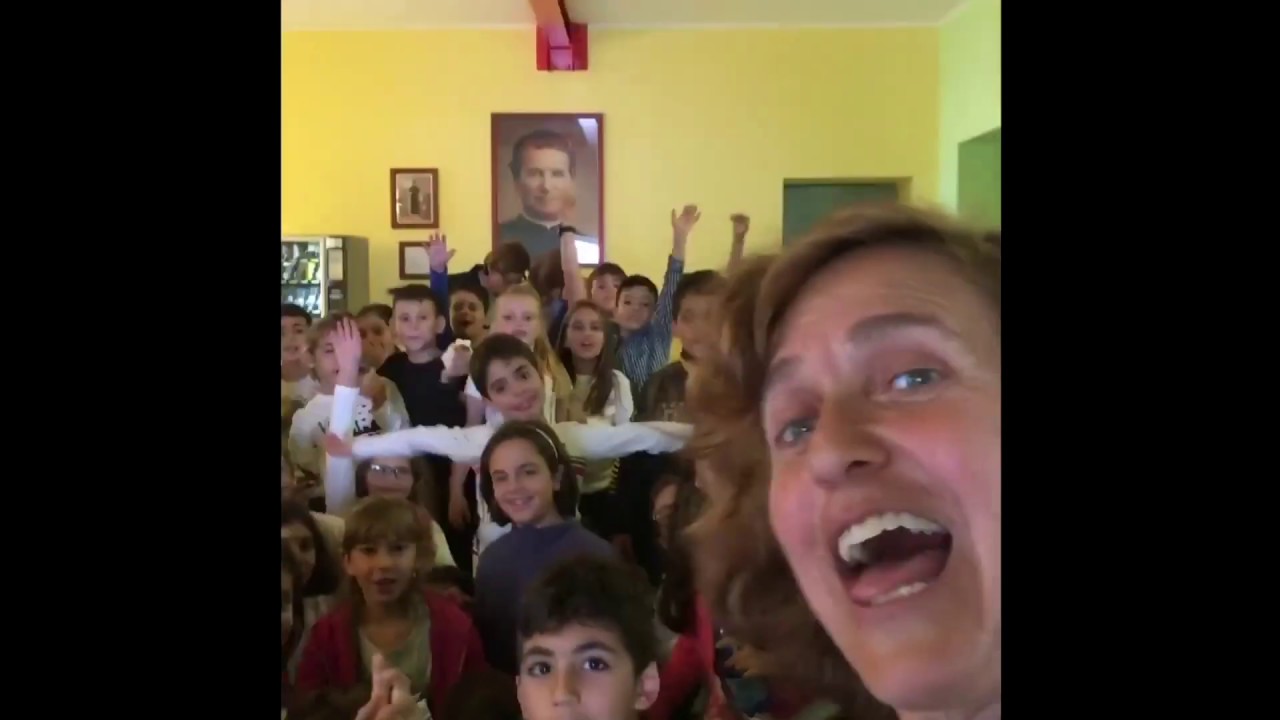 Kids Spreading a Positive Message in Italy