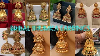 gold jhumka earrings designs 