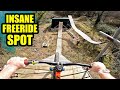 Riding this insane freeride mtb slopestyle spot