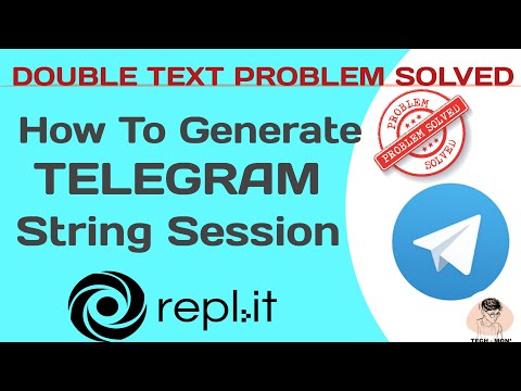 How to Generate Telegram String session using Replit ||  Replit double text/letters problem solved