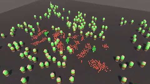 Turret vs Zombie Simulation using Unity DOTS