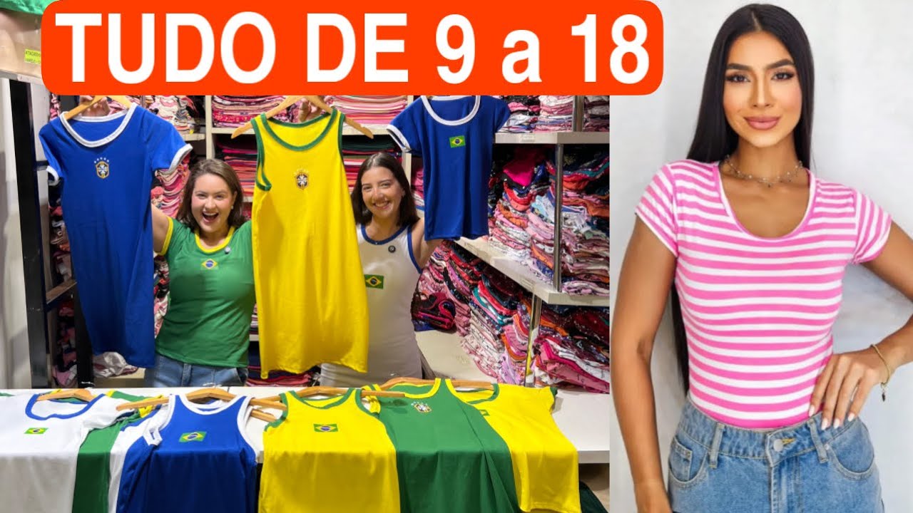 😍🎉NOVIDADES / Blusas regatas e vestidos tradicionais e do Brasil / TUDO DE 9 a 18