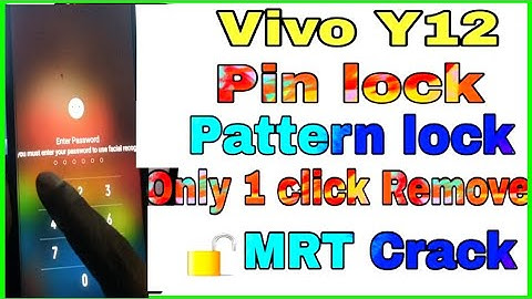Vivo1904 Y12 Pin lock Pattern lock Only 1click Remove MRT Crack vivo 1904 mobile outlet #usa