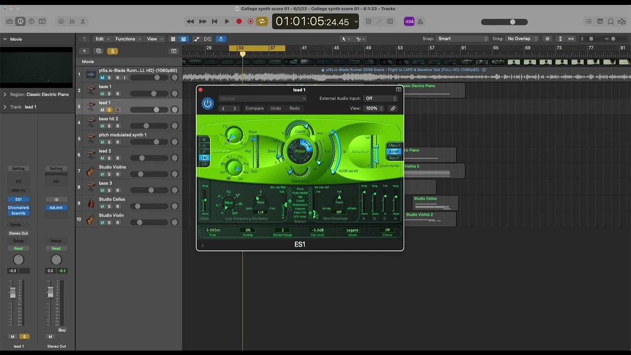 Synth score First Draft Walkthrough YouTube