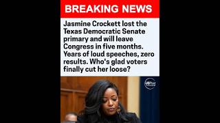 BREAKING: Jasmine Crockett Loses Texas Senate Primary, Faces House Exit #shorts