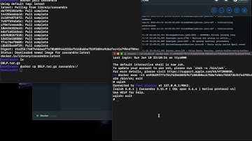 Create Cassandra database in Docker