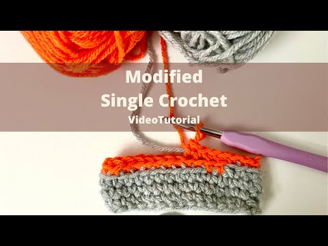 TUTORIAL: Modified Single Crochet / MSC (Square Single Crochet - SSC)