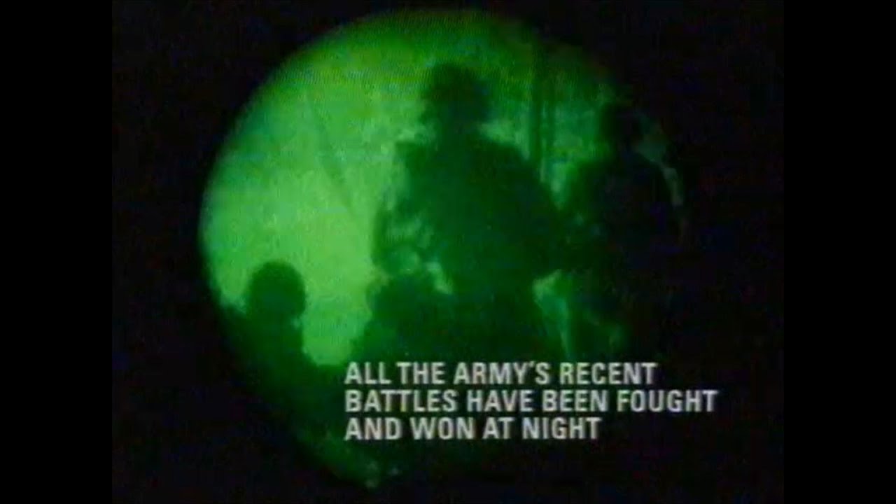 British Army Television Advert 1990s Night vision POV Be the Best