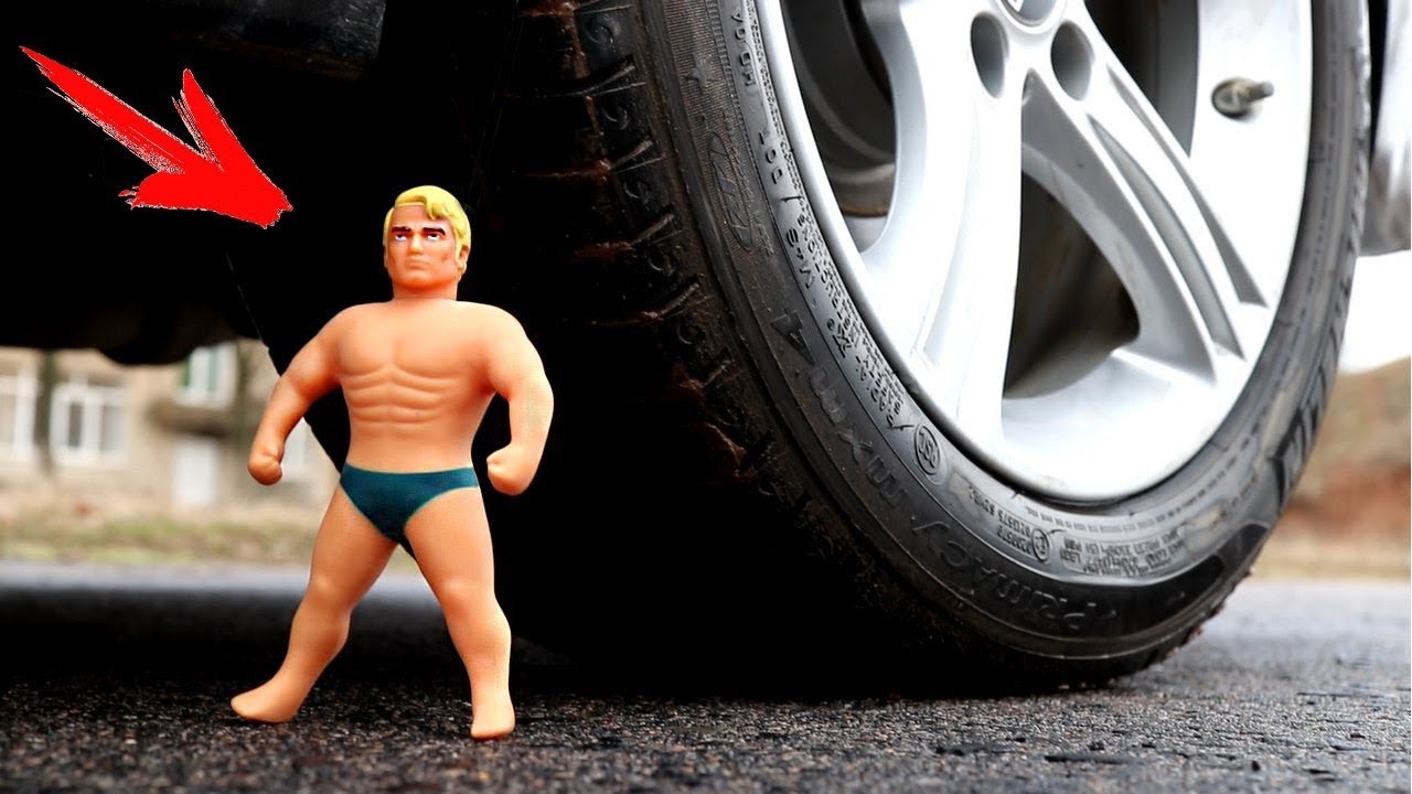 EXPERIMENT CAR VS Stretch Armstrong YouTube