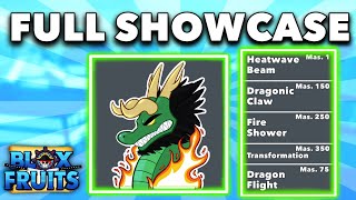 Dragon Fruit all abilities showcase in 1 minute! (Blox Fruits)