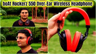 Boat Rockerz 550 Over Ear Wireless Headphone Review Youtube