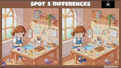Can You Spot All 5 Differences? | 60-Second Brain Test | QuizziWoo