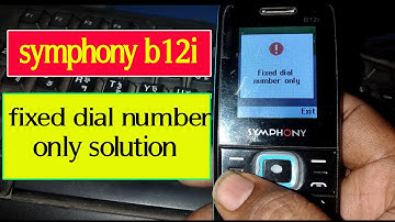 symphony b12i fixed dial number only solution fdn disable symphony b12i how to solved fdn b12i