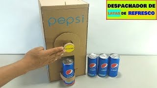 Despachador de Latas de REFRESCO Pepsi de Cartón