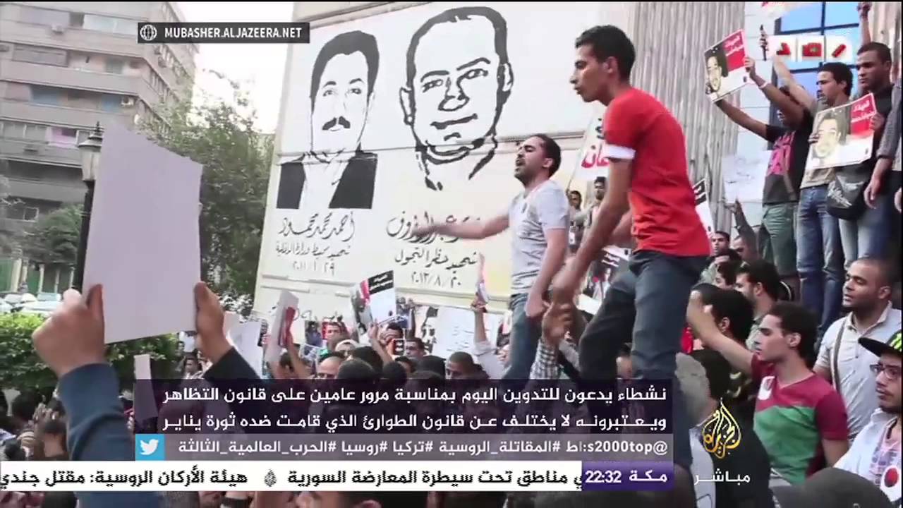 مغردون يدعون للتدوين احتجاجا على قانون التظاهر في مصر