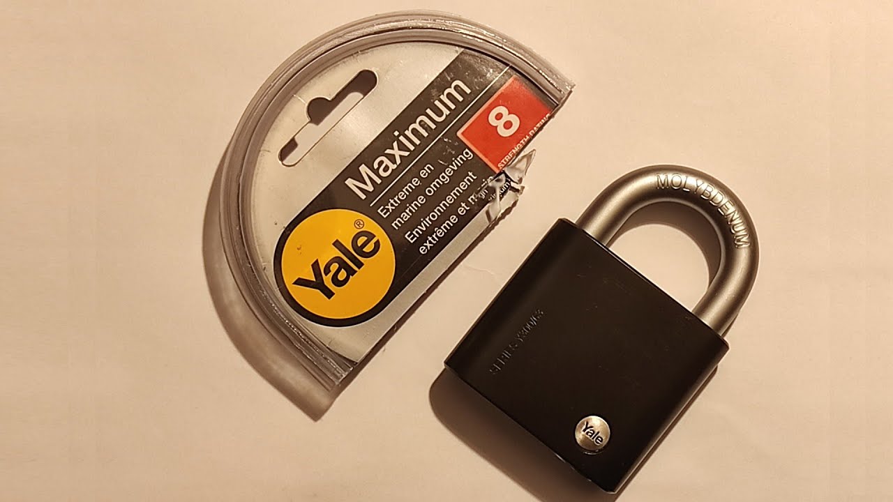 Kłódka Yale Series Y300/63 - bezpieczeństwo - 8 na 10 w skali producenta. Próba ataku wytrychem.