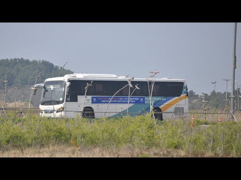 인천국제공항 무료공항순환버스 제1여객터미널 도착 영상