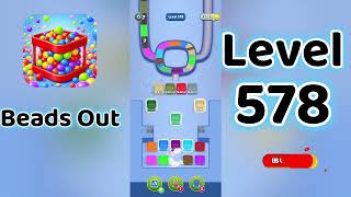 Beads Out Level 578 Walkthrough 🧩✨ | Tricky Bead Puzzle Solution | Go Answer