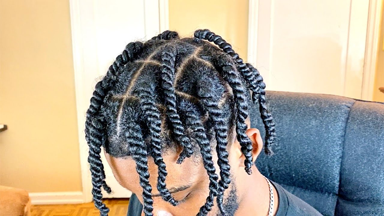 How To: Two Strand Twist Men! (Grow Longer Hair Faster) - YouTube