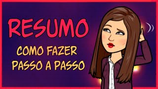 Como Escrever um RESUMO Perfeito PASSO A PASSO Completo