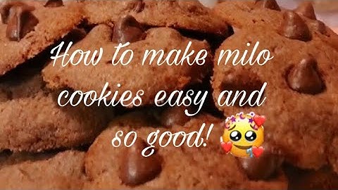 How to make milo cookies😋🤤