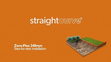 Straightcurve® 2025 - Zero-Flex Garden Edging - 240mm - 9.5 inch - Installation Video