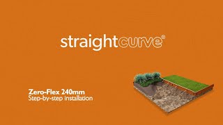 Straightcurve® 2025 - Zero-Flex Garden Edging - 240mm - 9.5 inch - Installation Video