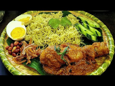 Nasi Lemak Ayam Rendang Ingredients