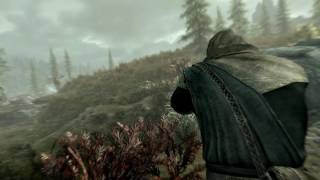 Skyrim shooting a moose in the butt