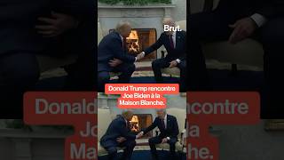 Donald Trump rencontre Joe Biden à la Maison Blanche, à Washington.