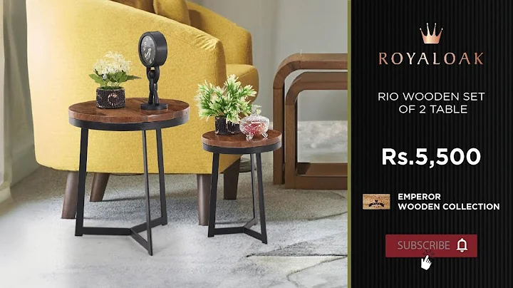 Royaloak | Rio Wooden Set Of 2 Table