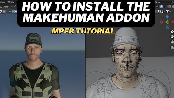 How to Install the (MPFB) Makehuman Addon - mpfb tutorial