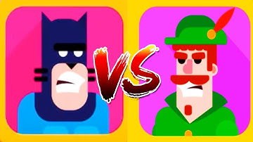 Bowmasters - Gameplay Walkthrough Epic Wins Part 4 - NEW CHARACTERS MANCAT VS ROBIN