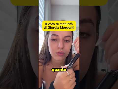 Il Voto Di Maturità Di Giorgia Mordenti