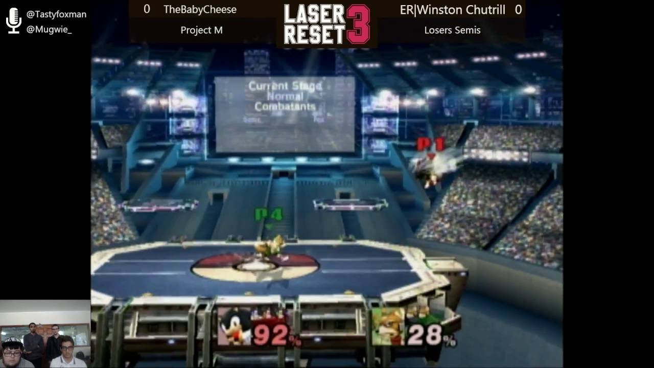 Laser Reset 3 - Project M - TheBabyCheese vs. Winston Churtrill - Losers Semis