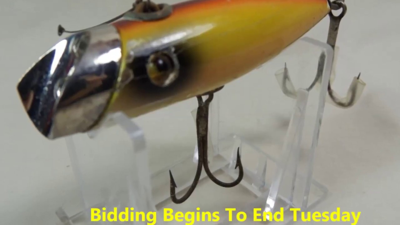 Vintage & Antique Fishing Lure Online Auction! YouTube