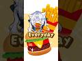 I am eating hamburger🍔🍟 #vtuber #新人vtuber #shorts #short #animation #しろみちゃん