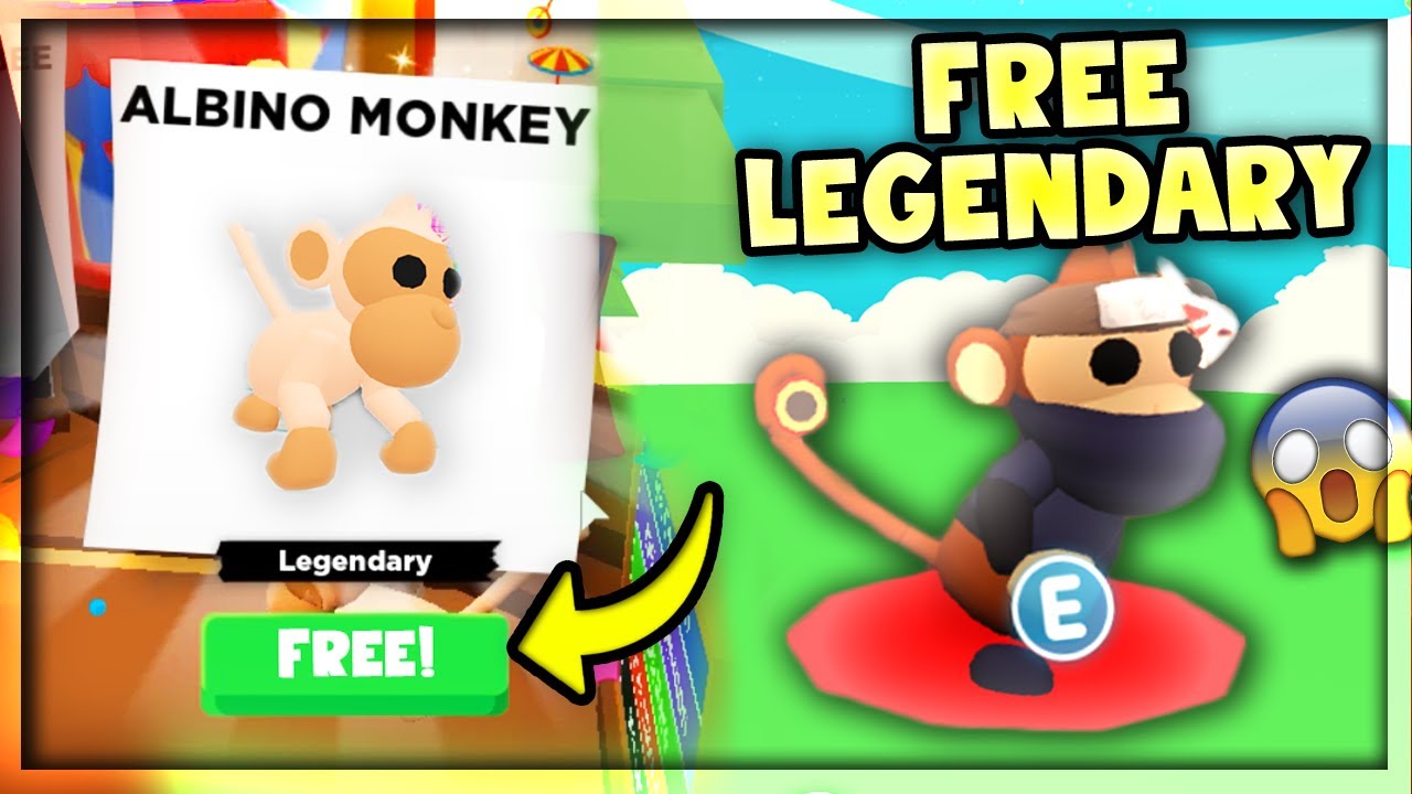 How To Get A Free Legendary Monkey In Adopt Me Roblox Youtube